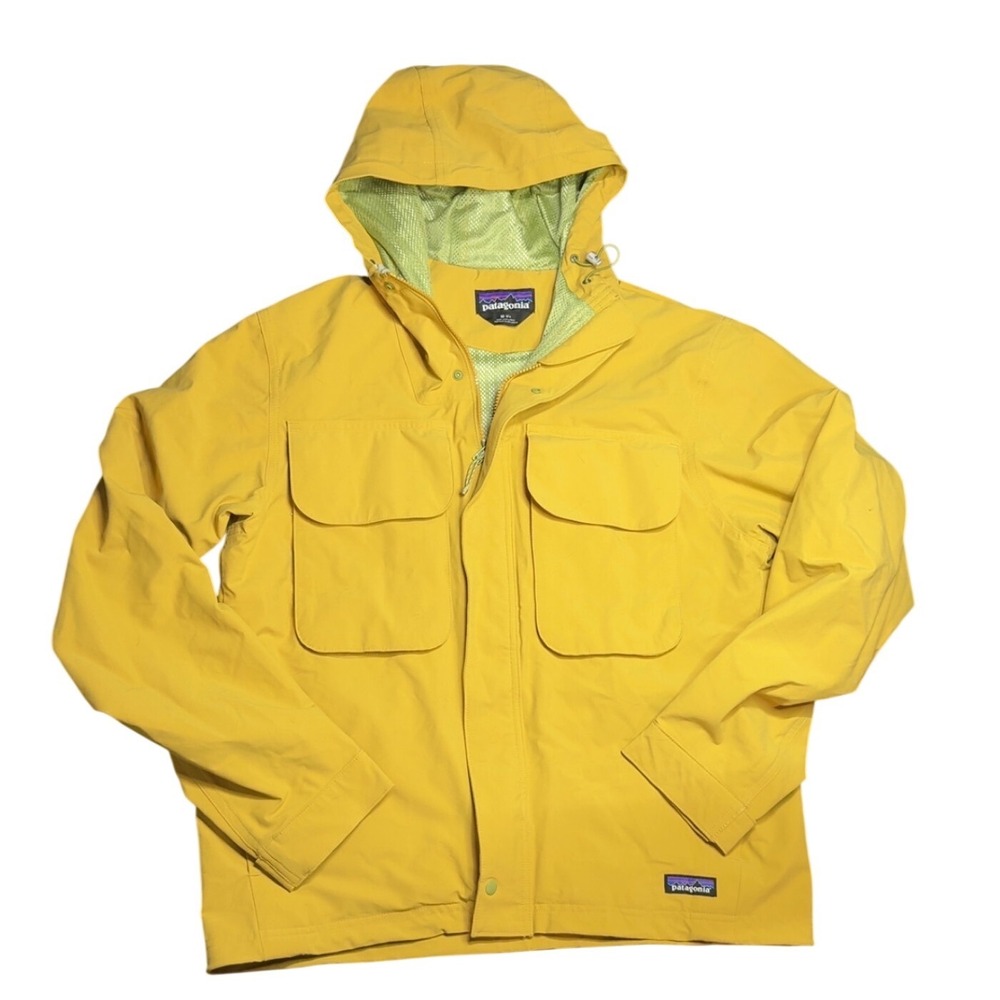 Patagonia Men's Isthmus Utility Jacket Medium‎ Hawk Gold/Yellow lined